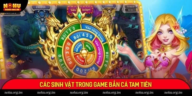 Giá trị điểm xu tương ứng của từng sinh vật trong Tam Tiên Fishing