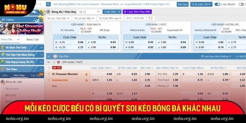 Mỗi kèo cược đều có bí quyết soi kèo bóng đá khác nhau Mỗi kèo cược đều có bí quyết soi kèo bóng đá khác nhau