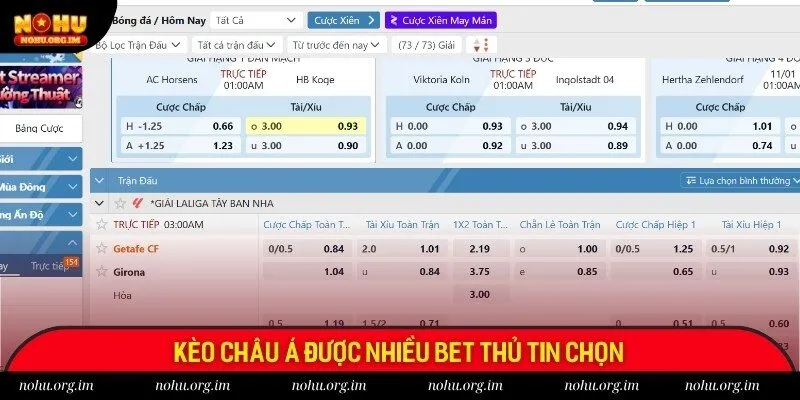 Kèo châu Á được nhiều bet thủ tin chọn