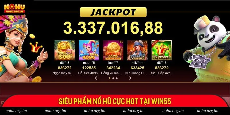 Nổ hũ Thần Tài là trò chơi cá cược kinh điển tại Win55